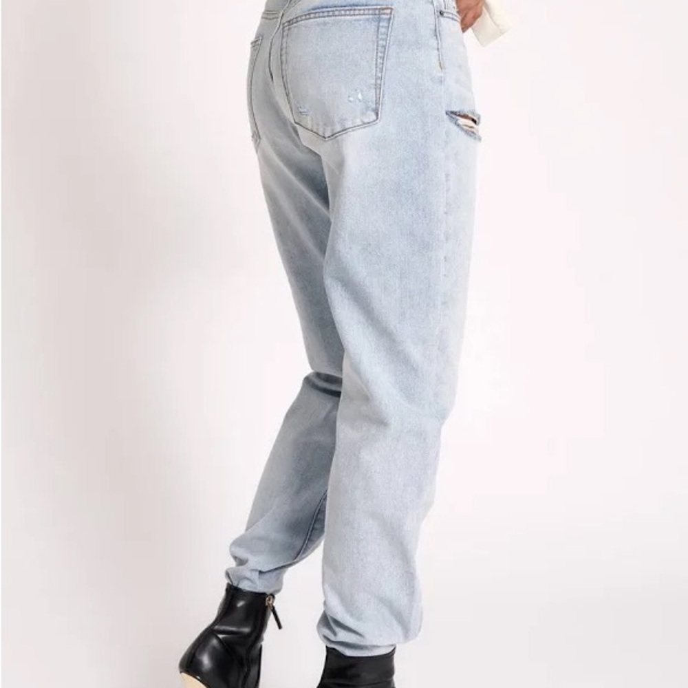 NWT One Teaspoon Light Wash Straight Leg Jeans Size 30 - Picture 4 of 7